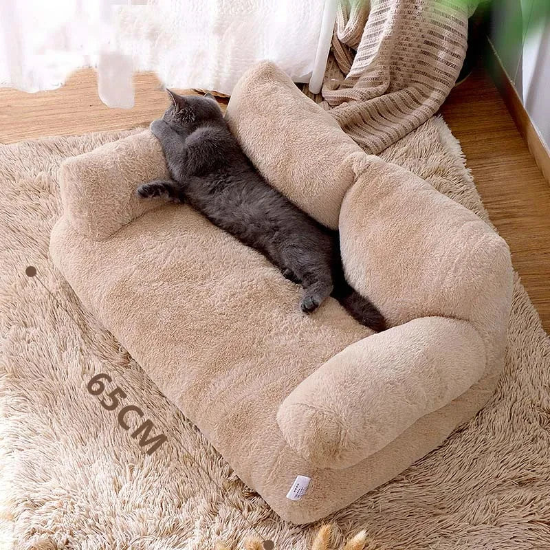 🛏️ Luxus Katzenbett & Hundesofa – Weiches & Warmes Kuschelnest für Haustiere