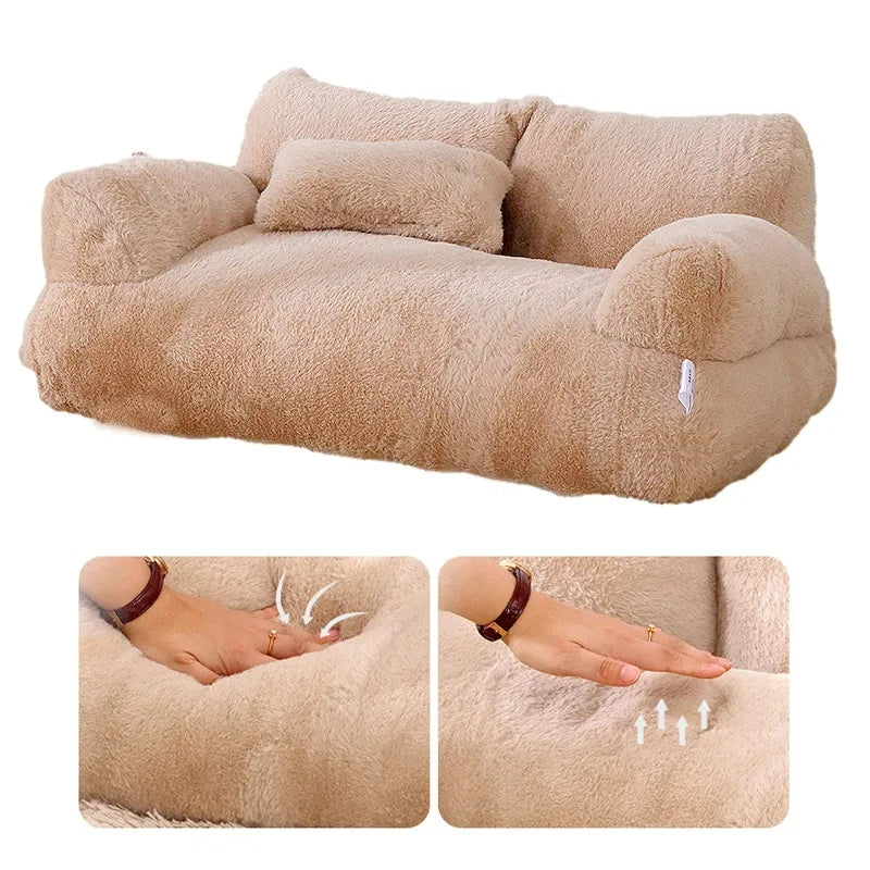 🛏️ Luxus Katzenbett & Hundesofa – Weiches & Warmes Kuschelnest für Haustiere