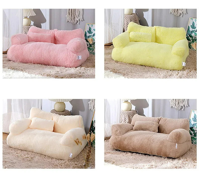 🛏️ Luxus Katzenbett & Hundesofa – Weiches & Warmes Kuschelnest für Haustiere