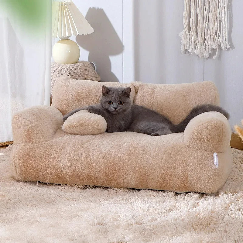 🛏️ Luxus Katzenbett & Hundesofa – Weiches & Warmes Kuschelnest für Haustiere