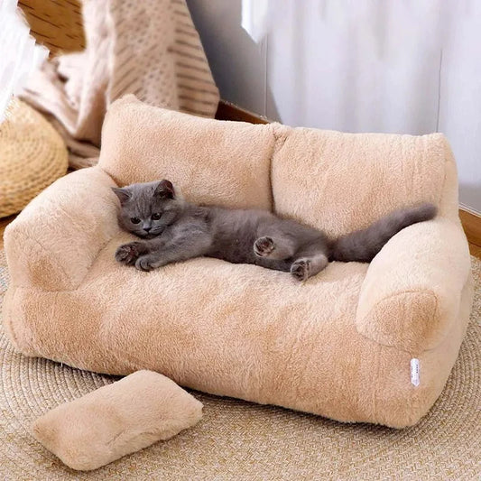 🛏️ Luxus Katzenbett & Hundesofa – Weiches & Warmes Kuschelnest für Haustiere